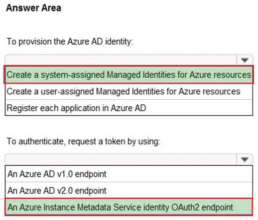 AZ-304 Microsoft Azure Architect Design Part 02 Q20 036 Answer