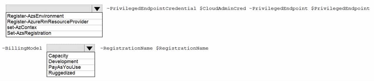 AZ-600 Configuring and Operating a Hybrid Cloud with Microsoft Azure Stack Hub Part 02 Q08 019 Question