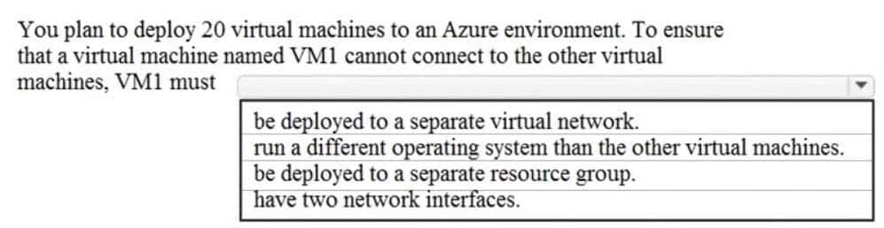 AZ-900 Microsoft Azure Fundamentals Part 05 Q07 051 Question