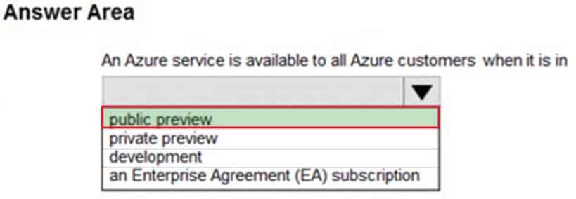AZ-900 Microsoft Azure Fundamentals Part 12 Q04 118 Answer