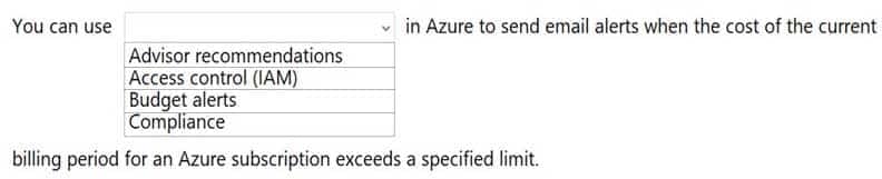 AZ-900 Microsoft Azure Fundamentals Part 13 Q03 127 Question
