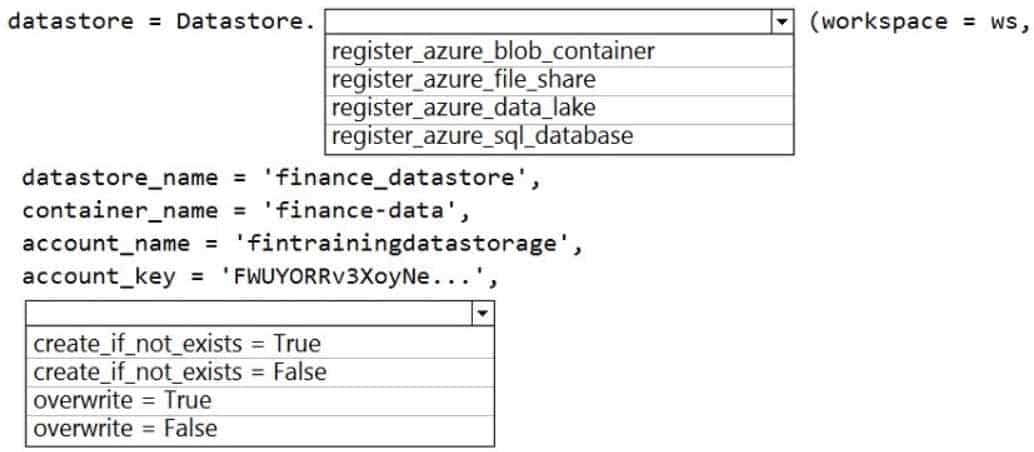 DP-100 Designing and Implementing a Data Science Solution on Azure Part 01 Q20 006 Question