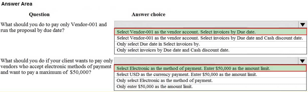MB-310 Microsoft Dynamics 365 Finance Part 05 Q20 057 Answer