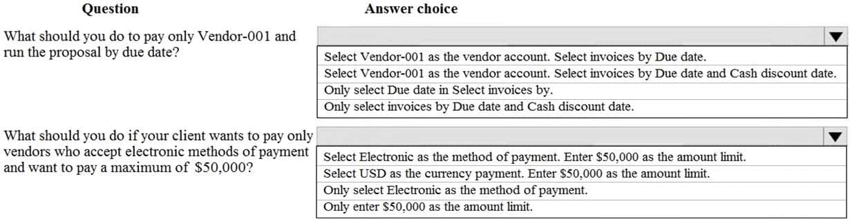 MB-310 Microsoft Dynamics 365 Finance Part 05 Q20 057 Question