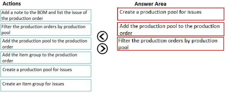 MB-320 Microsoft Dynamics 365 Supply Chain Management, Manufacturing Part 04 Q09 044 Answer