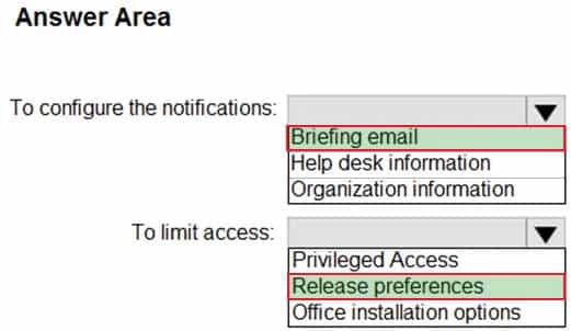 MS-100 Microsoft 365 Identity and Services Part 17 Q10 255 Answer