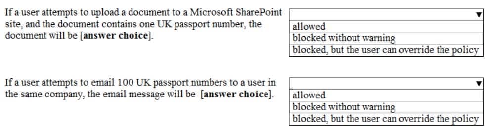 MS-101 Microsoft 365 Mobility and Security Part 08 Q19 147 Question