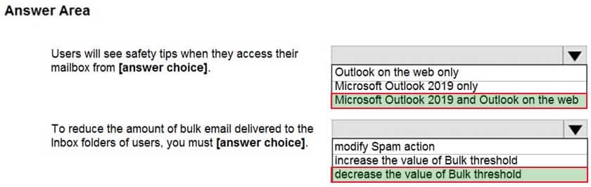 MS-203 Microsoft 365 Messaging Part 09 Q06 118 Answer