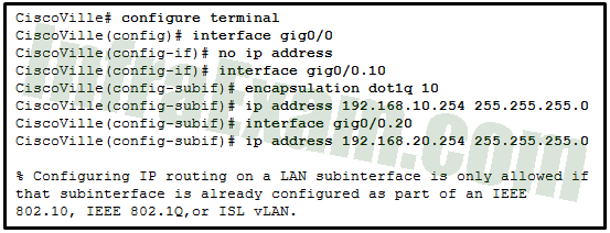 CCNA 2 v7 SRWE v7.02 – Modules 1 – 4 – Switching Concepts, VLANs, and Inter-VLAN Routing Exam Answers 05